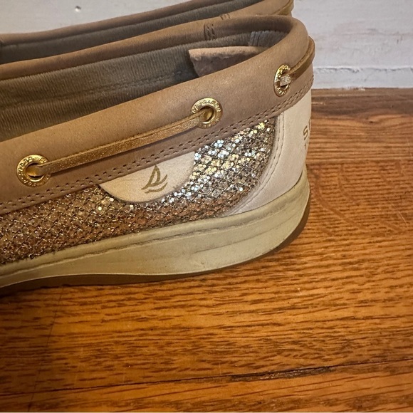 Sperry Top Sider Angelfish Gold Glitter Boat Shoe size 11 - Picture 3 of 12